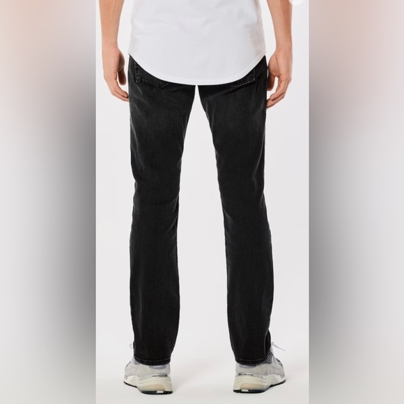 Hollister Epic Flex Men's Washed Black Slim Straight Jeans Size W30 L30 - Picture 4 of 14